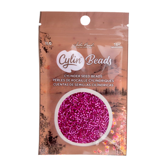 Cylin Bead 11/0 Fuschia S/L - Alberta Bead Store