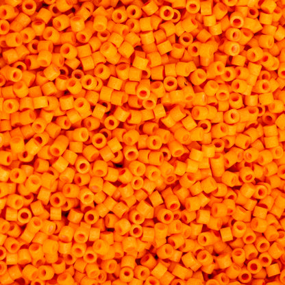 Cylin Bead 11/0 Matte Opaque Mandarin Silk