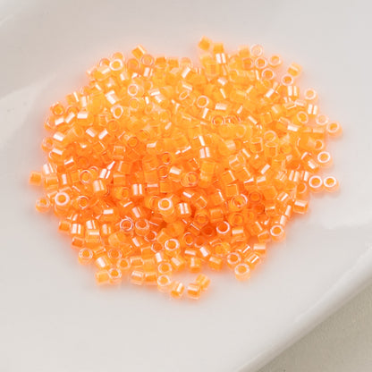 Cylin Bead 11/0 Neon Light Orange - Alberta Bead Store
