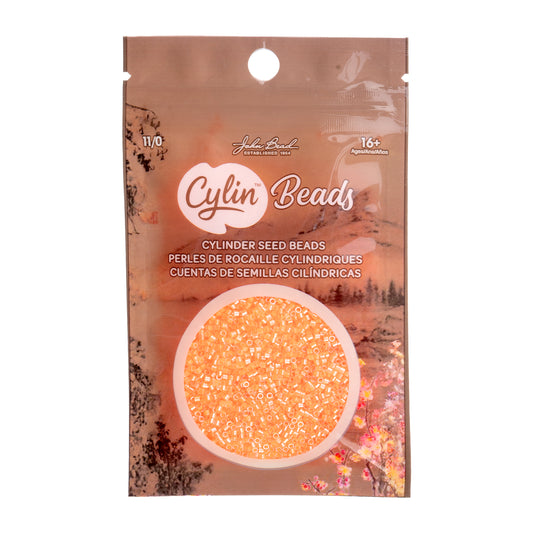 Cylin Bead 11/0 Neon Light Orange - Alberta Bead Store