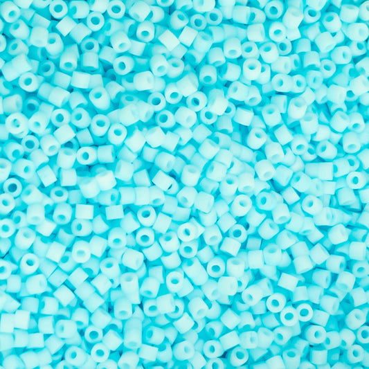 Cylin Bead 11/0 Matt Macaron Light Blue - Alberta Bead Store
