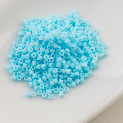 Cylin Bead 11/0 Matt Macaron Light Blue - Alberta Bead Store