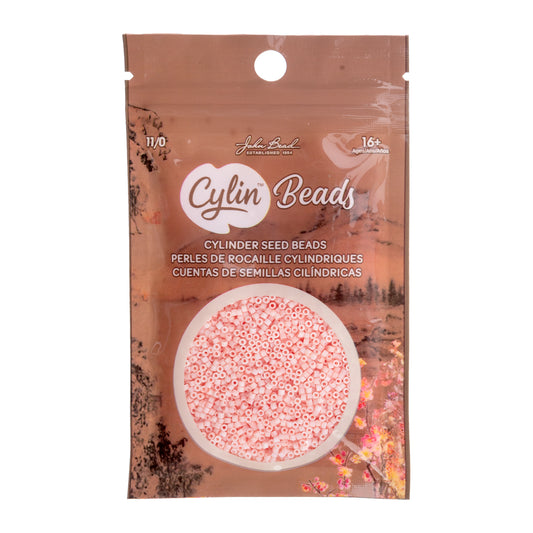 Cylin Bead 11/0 Matt Macaron Tangerine - Alberta Bead Store