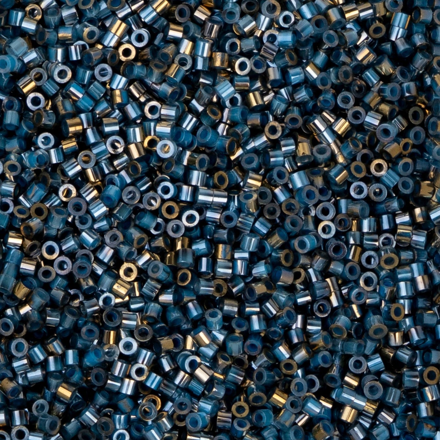 Cylin Bead 11/0 Gilded Halo Blue Flame