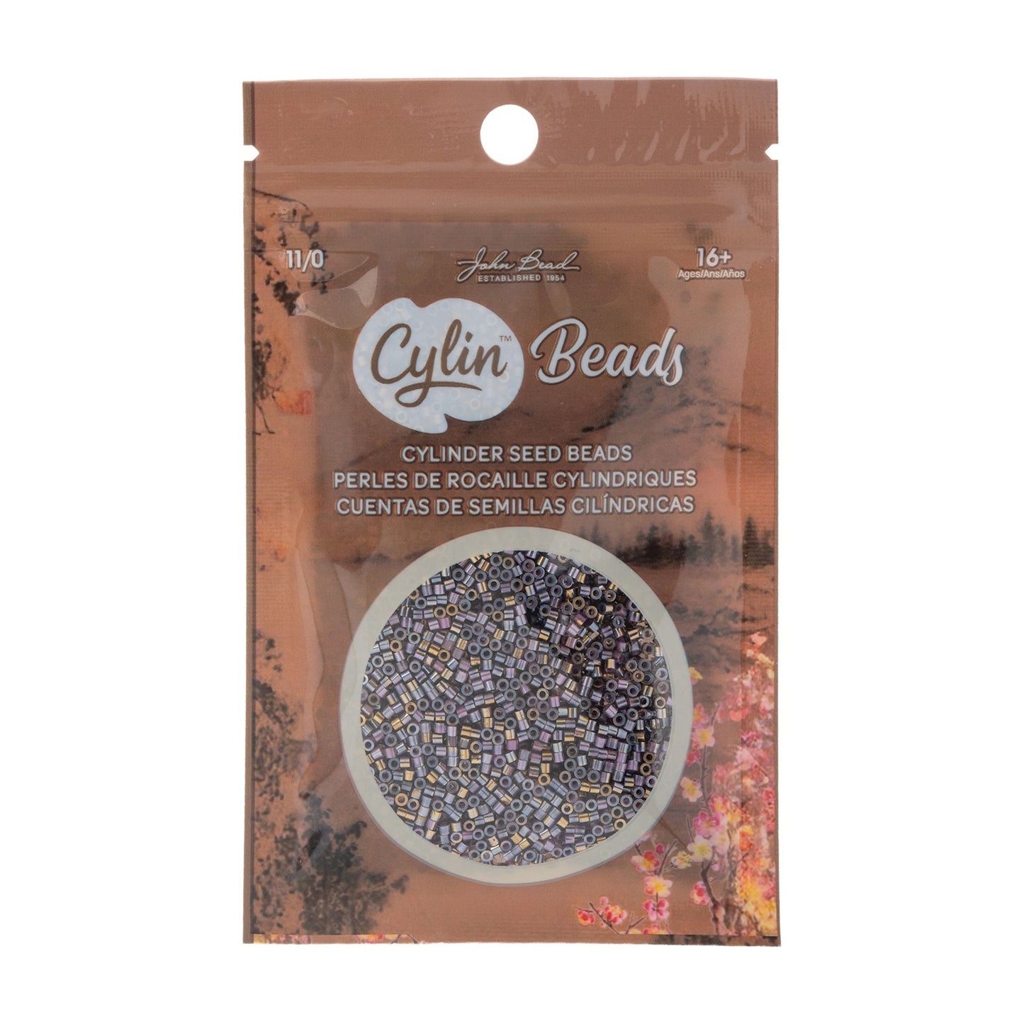 Cylin Bead 11/0 Gilded Halo Rose
