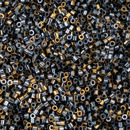 Cylin Bead 11/0 Gilded Halo Gunmetal