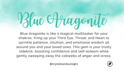 Blue Aragonite Large Specimen #1 - one of a kind