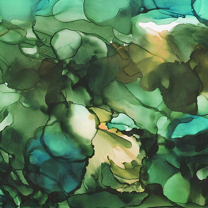 Alcohol Ink - Brilliant Green Hues