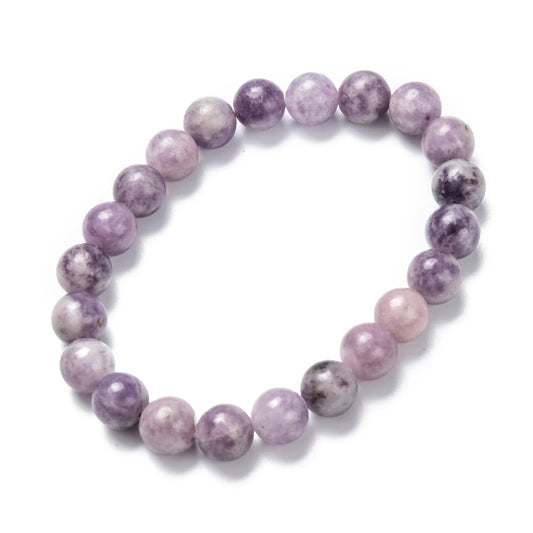 Lepidolite Serenity: Natural Gemstone Bracelet for Calm and Balance - Premium Bracelet from Crystals and Sun Signs Co - Shop now at Crystals and Sun Signs Co