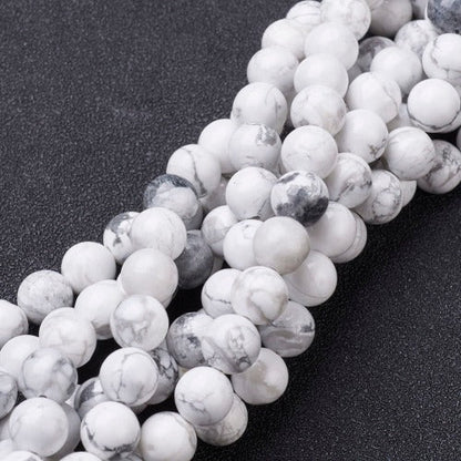 Howlite Gemstone Beads | Alberta Bead Store