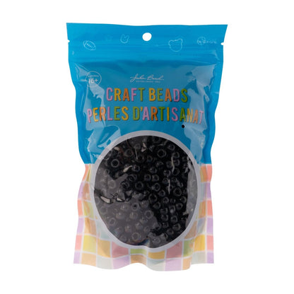 Crow Bead/Pony Bead Opaque 9mm Black