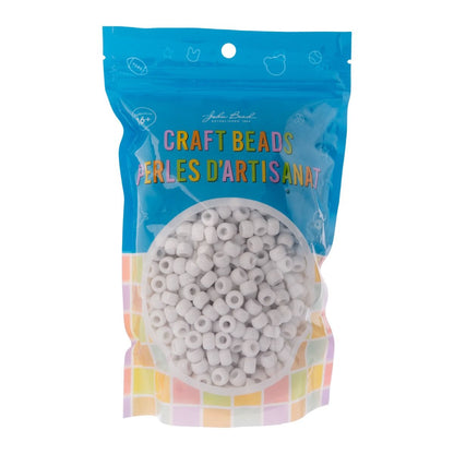 Crow Bead/Pony Bead Opaque 9mm White