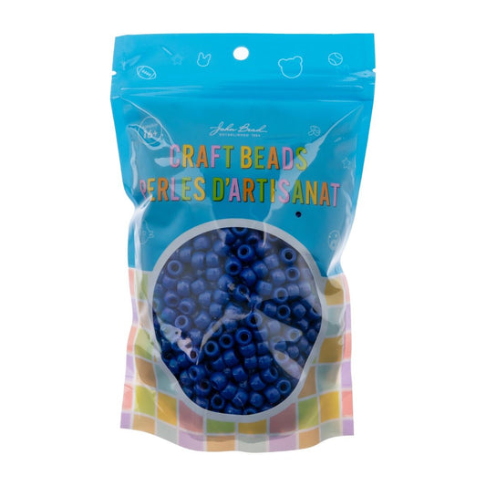 Crow Bead/Pony Bead Opaque 9mm Blue