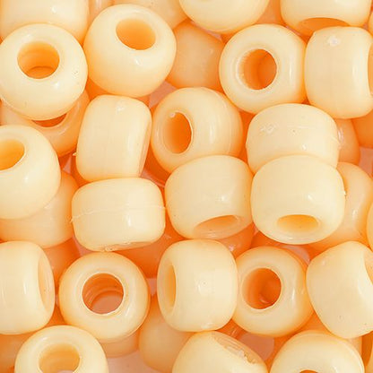Crow Bead/Pony Bead Opaque 9mm Ivory