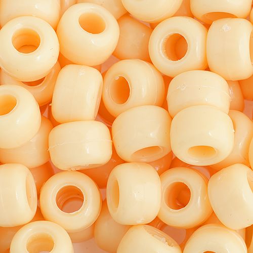 Crow Bead/Pony Bead Opaque 9mm Ivory