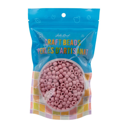 Crow Bead/Pony Bead Opaque 9mm Pink