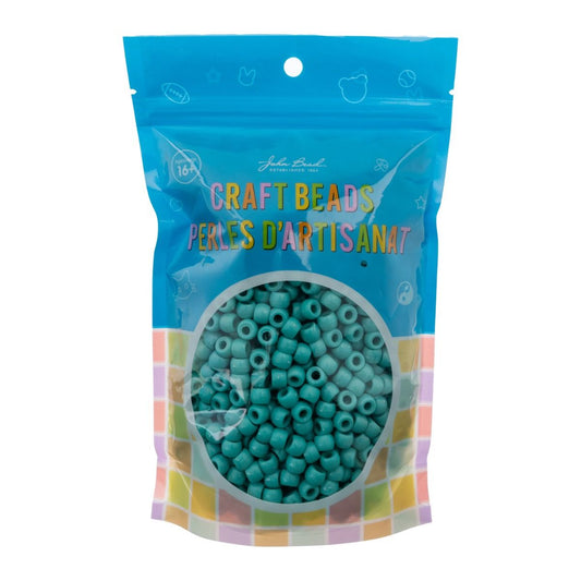 Crow Bead/Pony Bead Opaque 9mm Turquoise