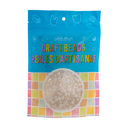 Crow Bead/Pony Bead Opaque 9mm Pearl White