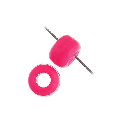 Crow Bead/Pony Bead Opaque 9mm Light Cerise