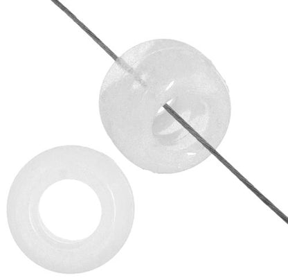 Crow Bead/Pony Bead 9mm Transparent Crystal