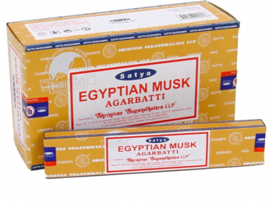 Satya Egyptian Musk Incense 15g - Crystals and Sun Signs