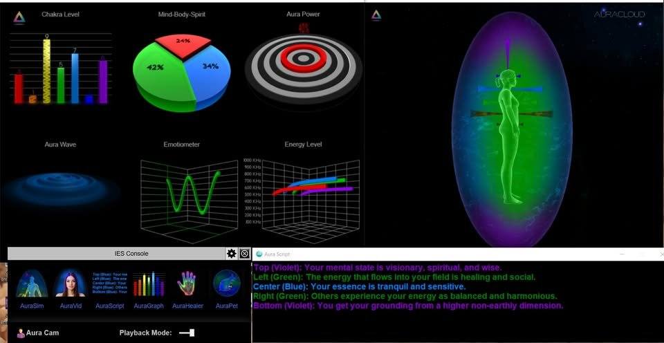 AuraCloud 3D Chakra Scan and AuraCam For Sale