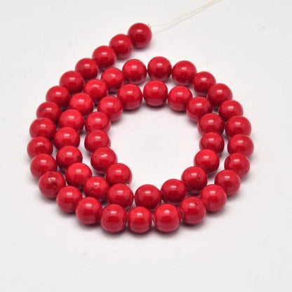 Mashan Red Jade Gemstone Beads | Alberta Bead Store
