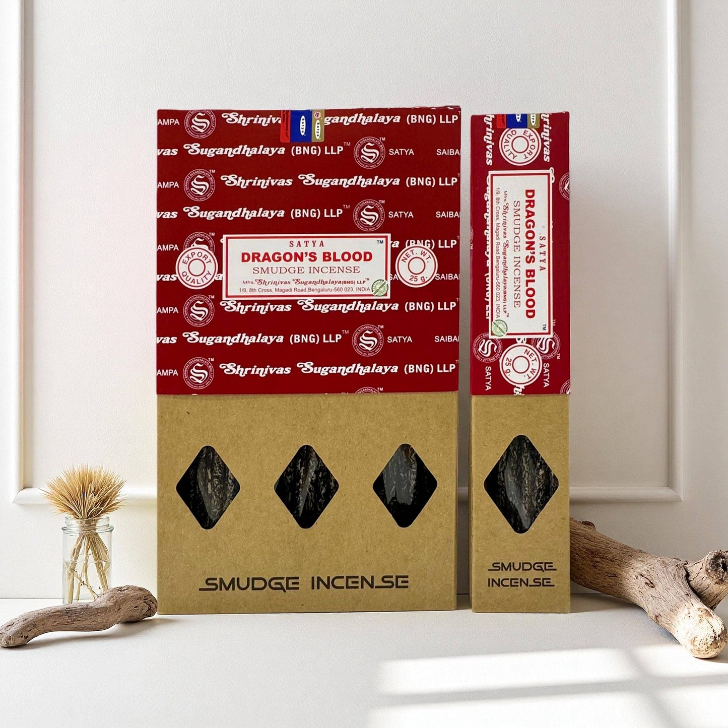 Satya Dragon's Blood Smudge Incense 25g - Crystals and Sun Signs