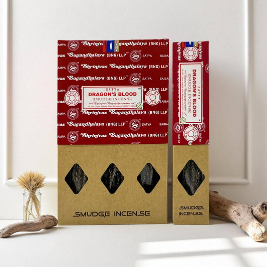 Satya Dragon's Blood Smudge Incense 25g - Crystals and Sun Signs