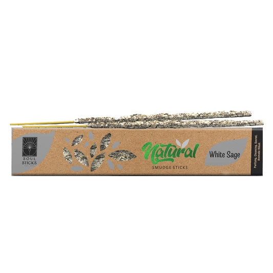 White Sage Natural Smudge Stick 15g - Crystals and Sun Signs
