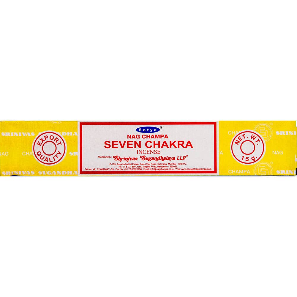 Incense-Satya Seven Chakras 15gr | Satya Incense