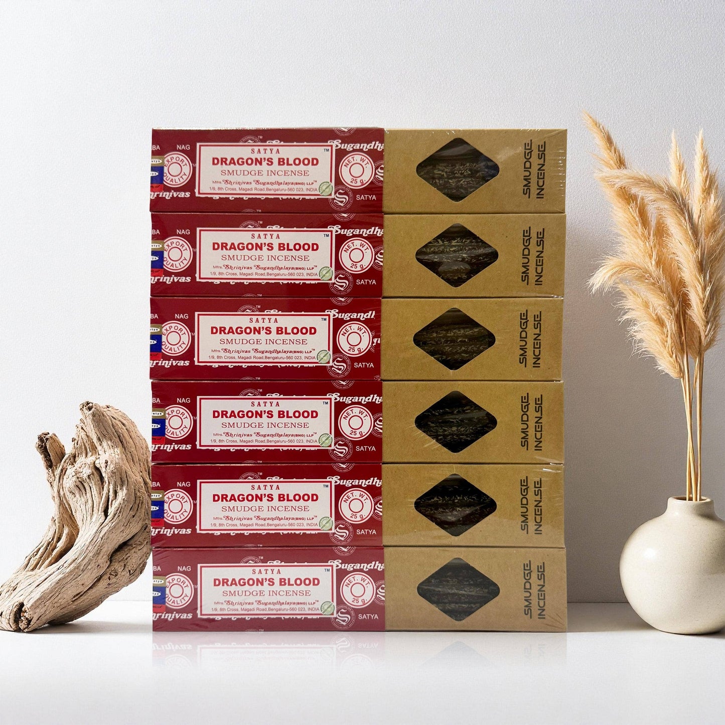 Satya Dragon's Blood Smudge Incense 25g - Crystals and Sun Signs