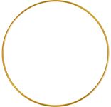 Gold Macrame Hoop 12in