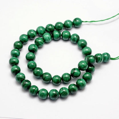 Malachite Gemstone Beads - All Sizes - Witches Ink LTD - O/A Crystals and Sun Signs