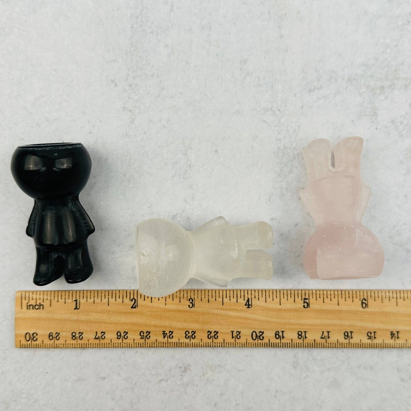 Crystal Gemstone Carved Mini Plant Holder for Air Plants: Rose Quartz
