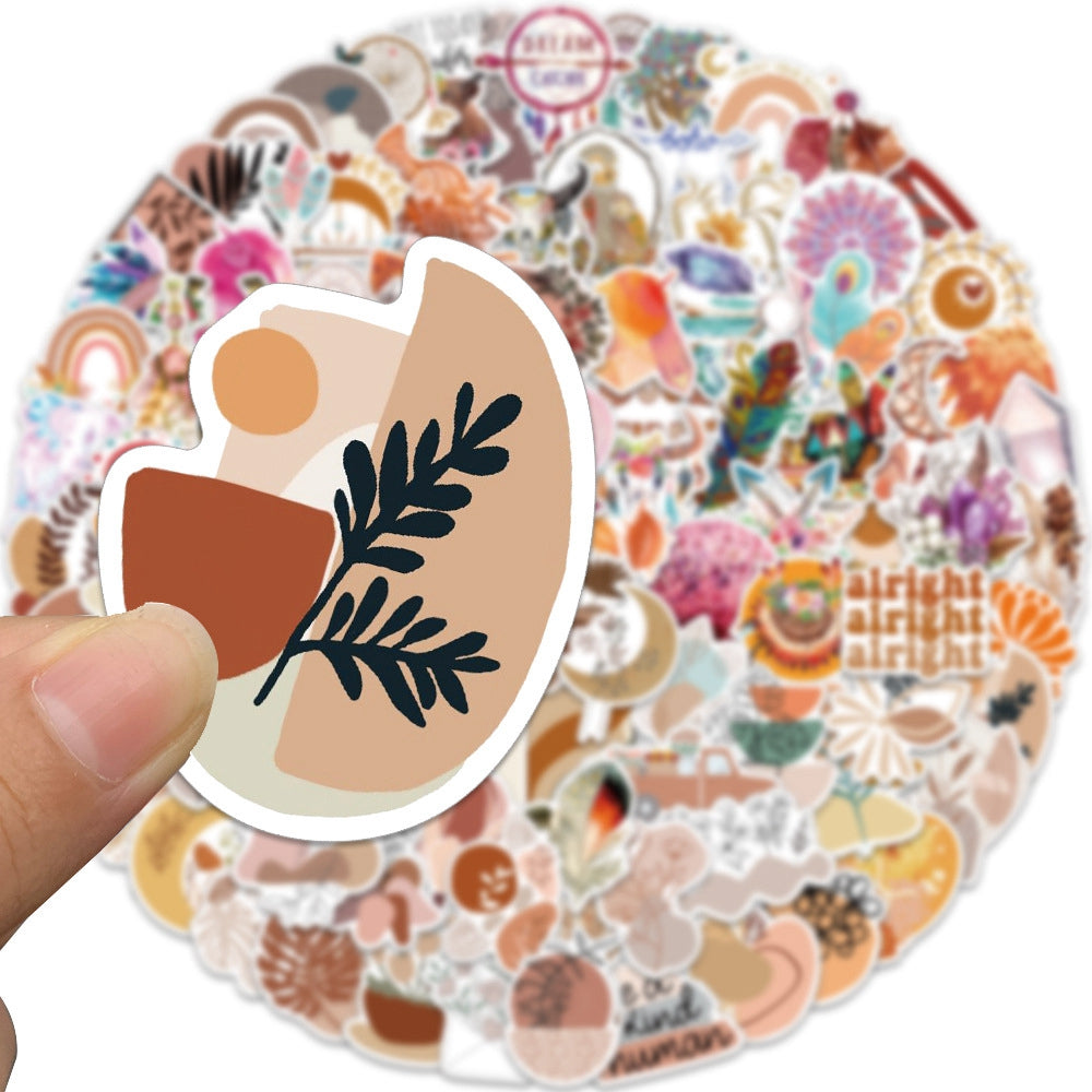 BOHO Style Vinyl PVC Stickers 100pcs - Premium Sticker from Crystals and Sun Signs Co - Shop now at Crystals and Sun Signs Co