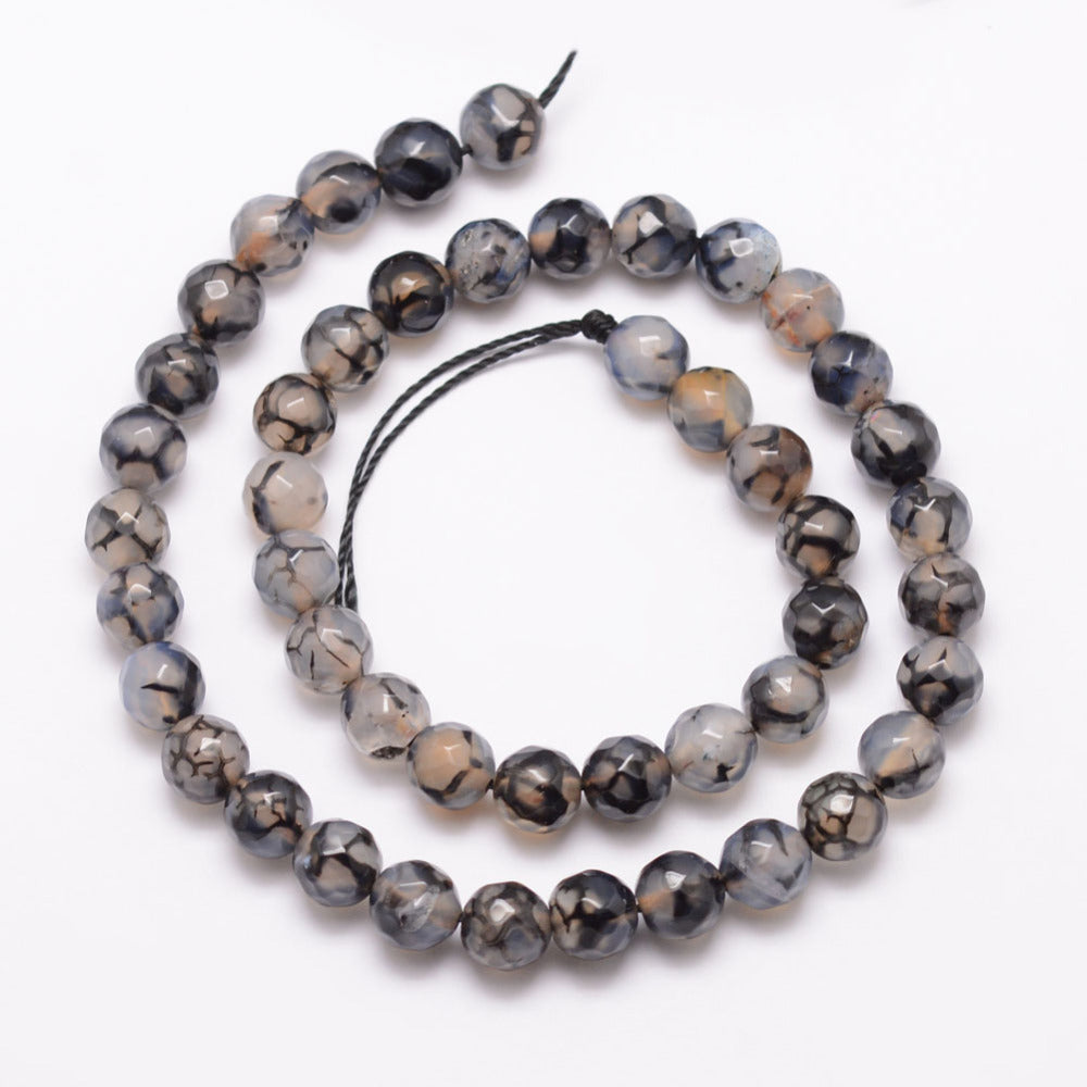 Dragon Vein Faceted Gemstone Bead | Alberta Bead Store