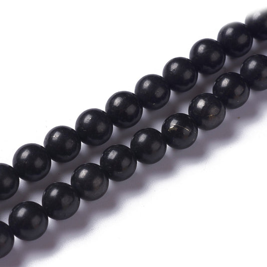 Shungite Gemstone Beads - All Sizes - Witches Ink LTD - O/A Crystals and Sun Signs