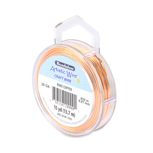 Artistic Wire 20 Gauge Bare Copper Wire 15 yd