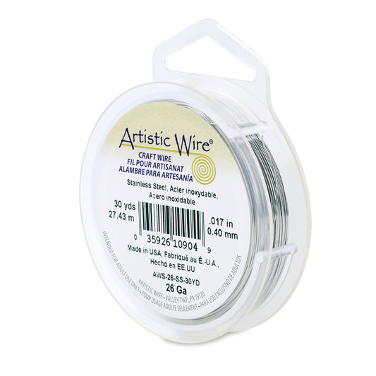 Artistic Wire 26 Gauge Stainless Steel Wire 30 yd