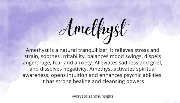 Amethyst spiritual healing properties