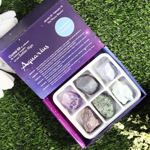 Astrology Crystal Kit | 6 Gemstones per Box - Premium Gemstone from Natures Artifacts - Shop now at Crystals and Sun Signs Co