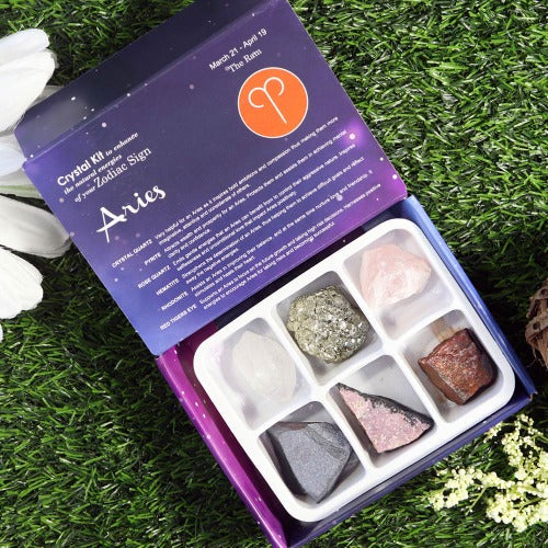 Astrology Crystal Kit | 6 Gemstones per Box - Witches Ink LTD - O/A Crystals and Sun Signs