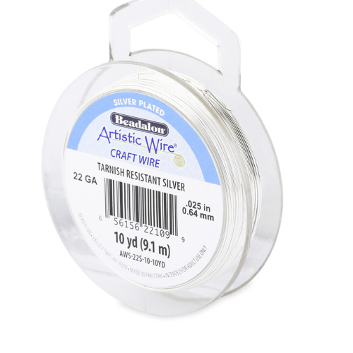 Artistic Wire 22ga Copper Wire (Non-Tarnish Silver) 10yd | Alberta Bead Store