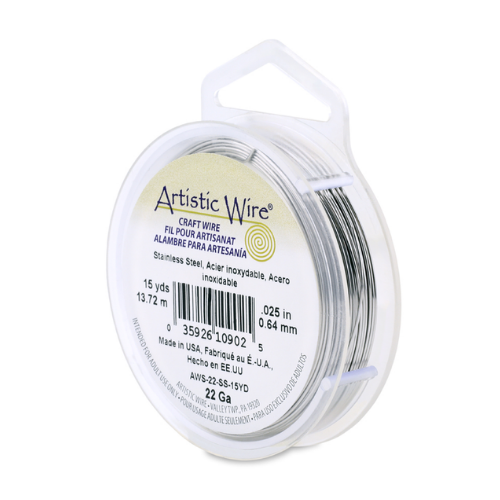 Artistic Wire 22ga Stainless Steel 15yrd | Alberta Bead Store