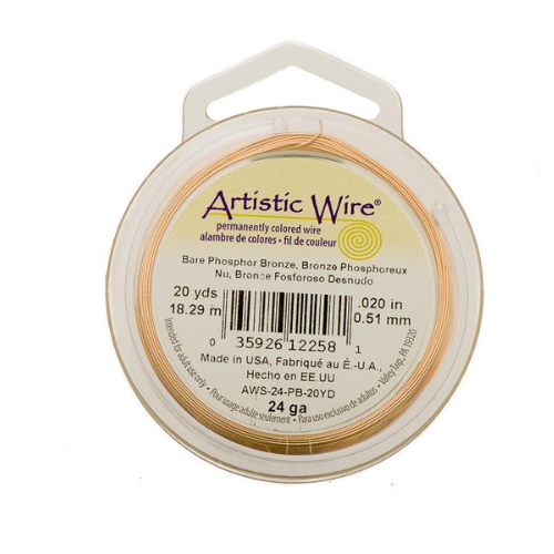 Artistic Wire 24ga Bare Phosphor Bronze 20yrd | Alberta Bead Store