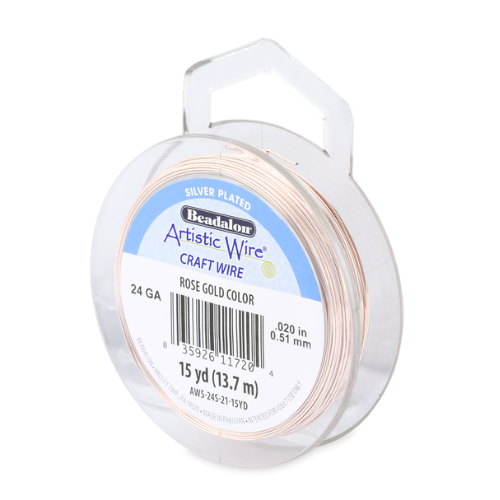 Artistic Wire 24ga Rose Gold 15yrd