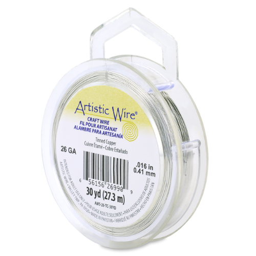 Artistic Wire 26ga Tinned Copper 30yd | Alberta Bead Store