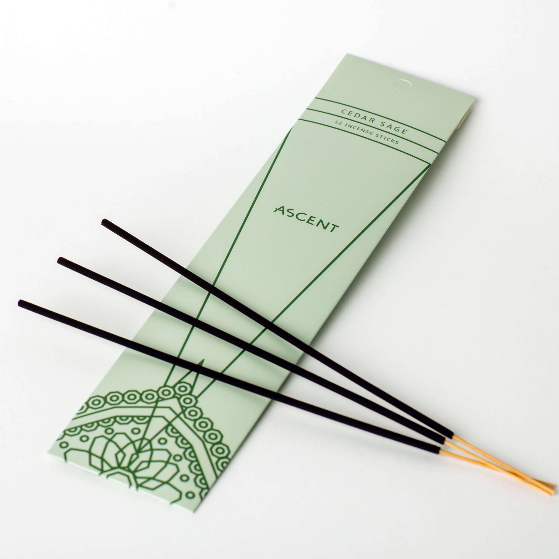 Ascent Cedar Sage Incense 12pc - Crystals and Sun Signs