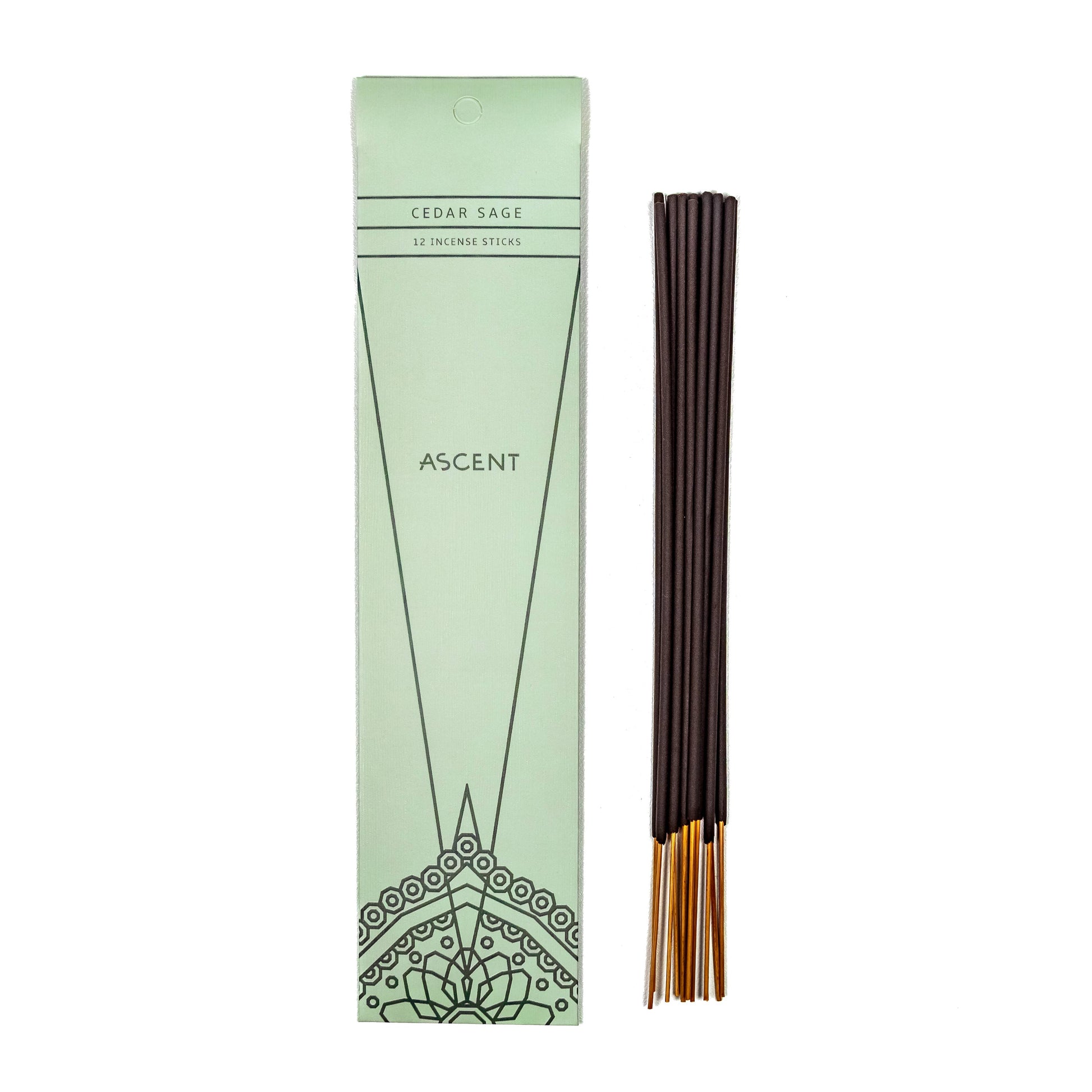 Ascent Cedar Sage Incense 12pc - Crystals and Sun Signs